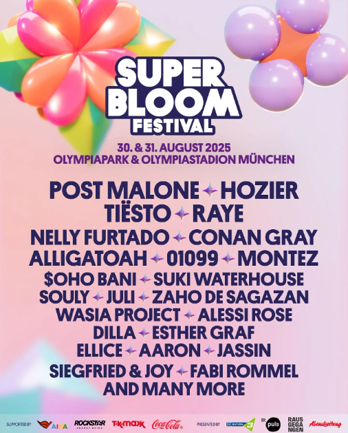 Olympiapark: Palco para esportes, lazer e eventos em Munique - Superbloom Festival 2025: Full Lineup, Headliners, and Essential Info